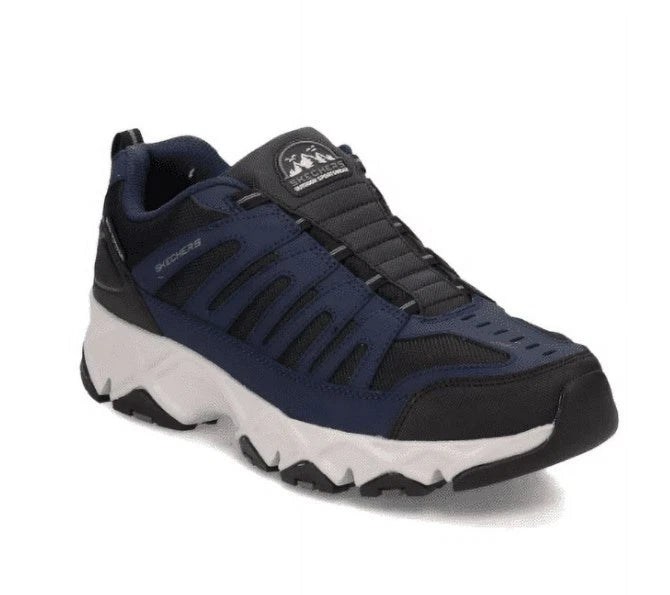 NEW Skechers Men's Crossbar Slip-on Sneaker Navy Blue/Black - Express delivery