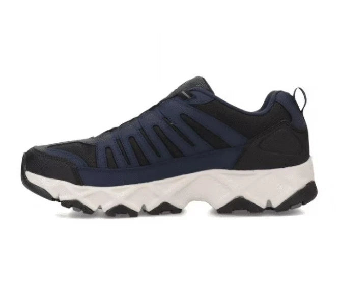 NEW Skechers Men's Crossbar Slip-on Sneaker Navy Blue/Black - Express delivery