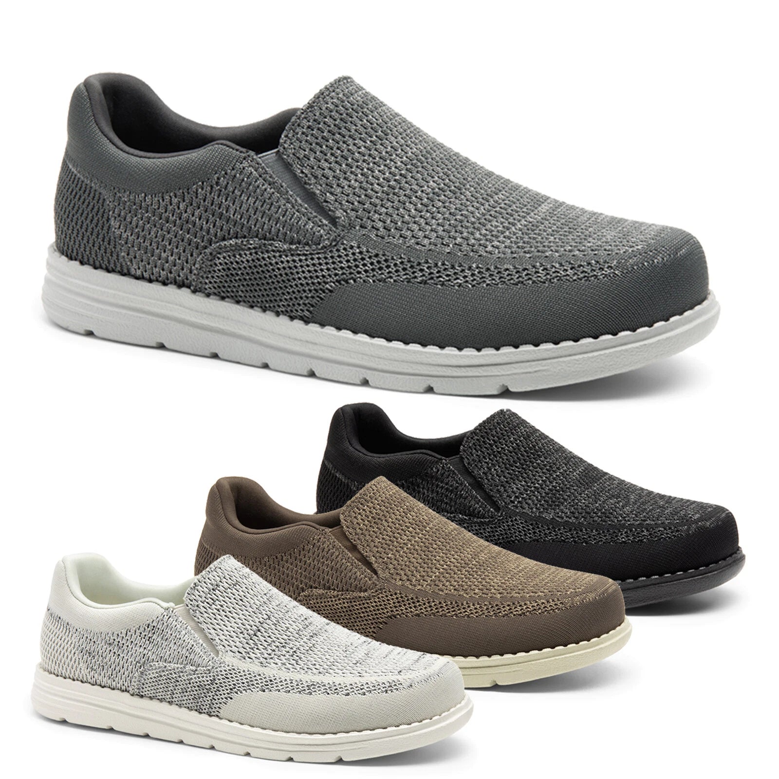 Bruno Marc Men's Slip-on Loafers Casual Lightweight Stretch Shoes Arch Support